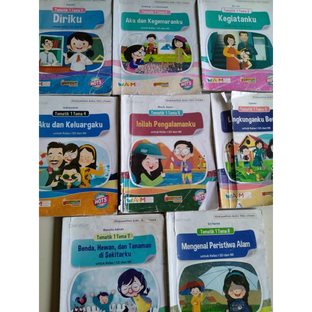 Buku Tematik SD kelas 1 Tema 1,2,3,4,5,6,7,8/kurikulum2013/platinum/tiga serangkai