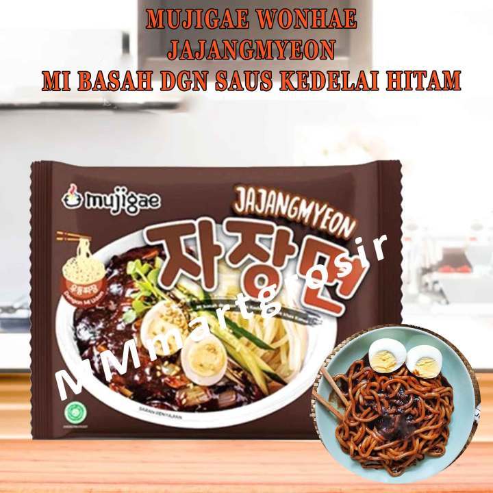 

[oddsolshop] pekanbaru/Mujigae Jajangmyeon 265 gr / Mi Basah Saus Kedelai Hitam Korea