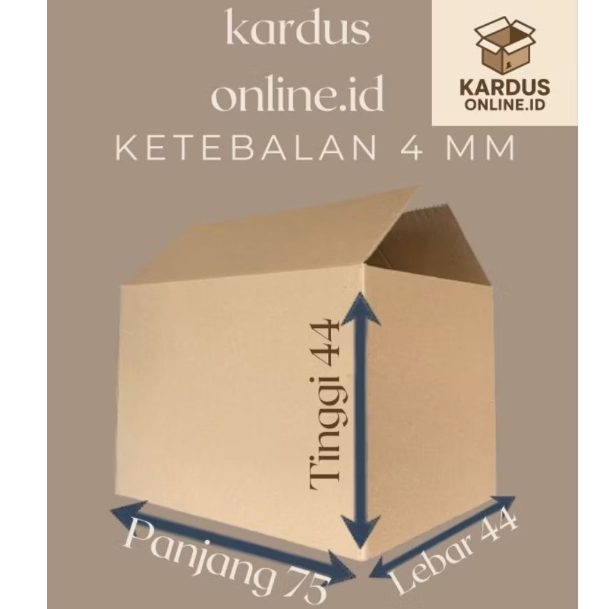

Kardus packing Uk 75x44x44 3ply (4mm)