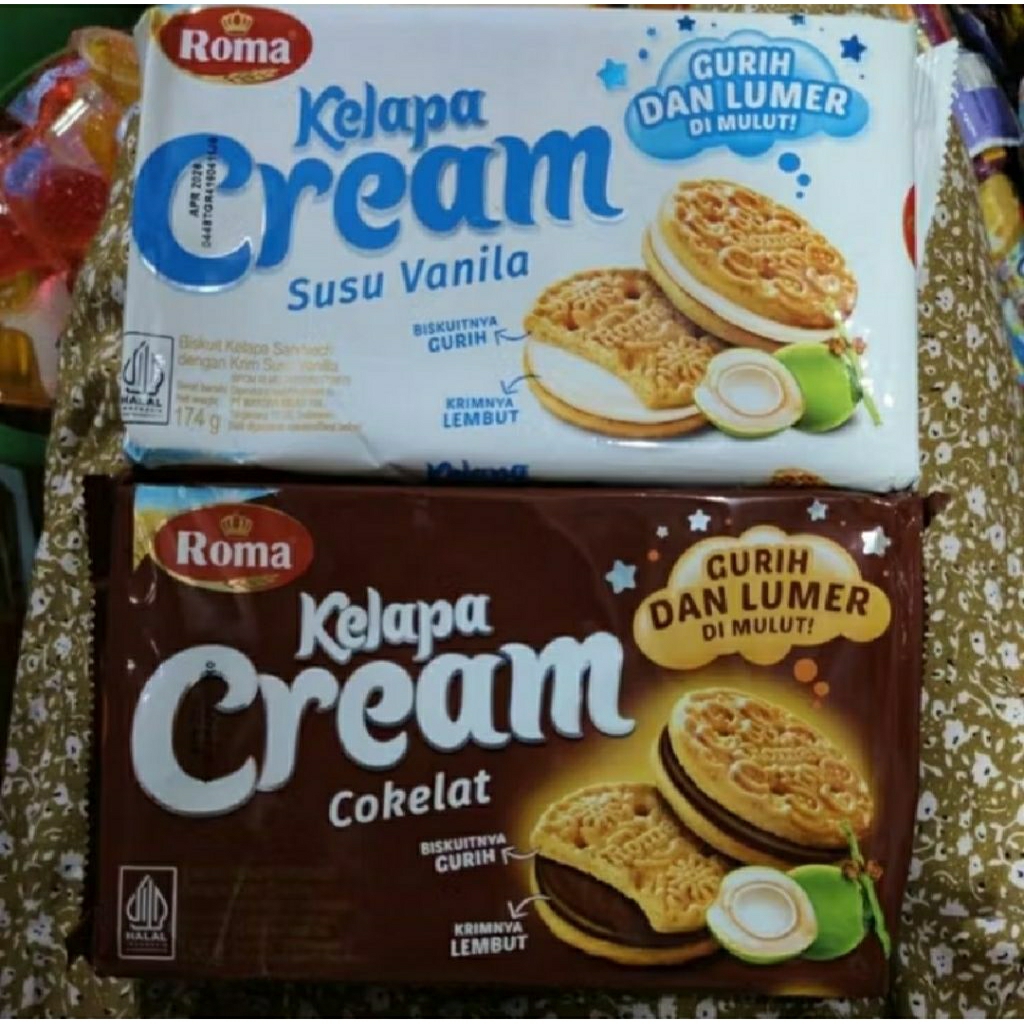 

BISKUIT ROMA KELAPA CREAM 186GR