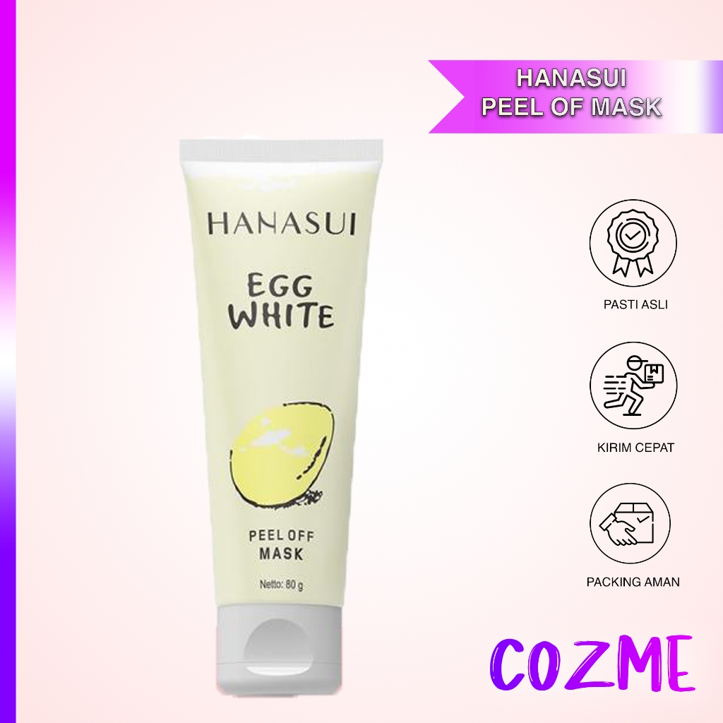 Hanasui Peel Off Mask Egg White 80gr