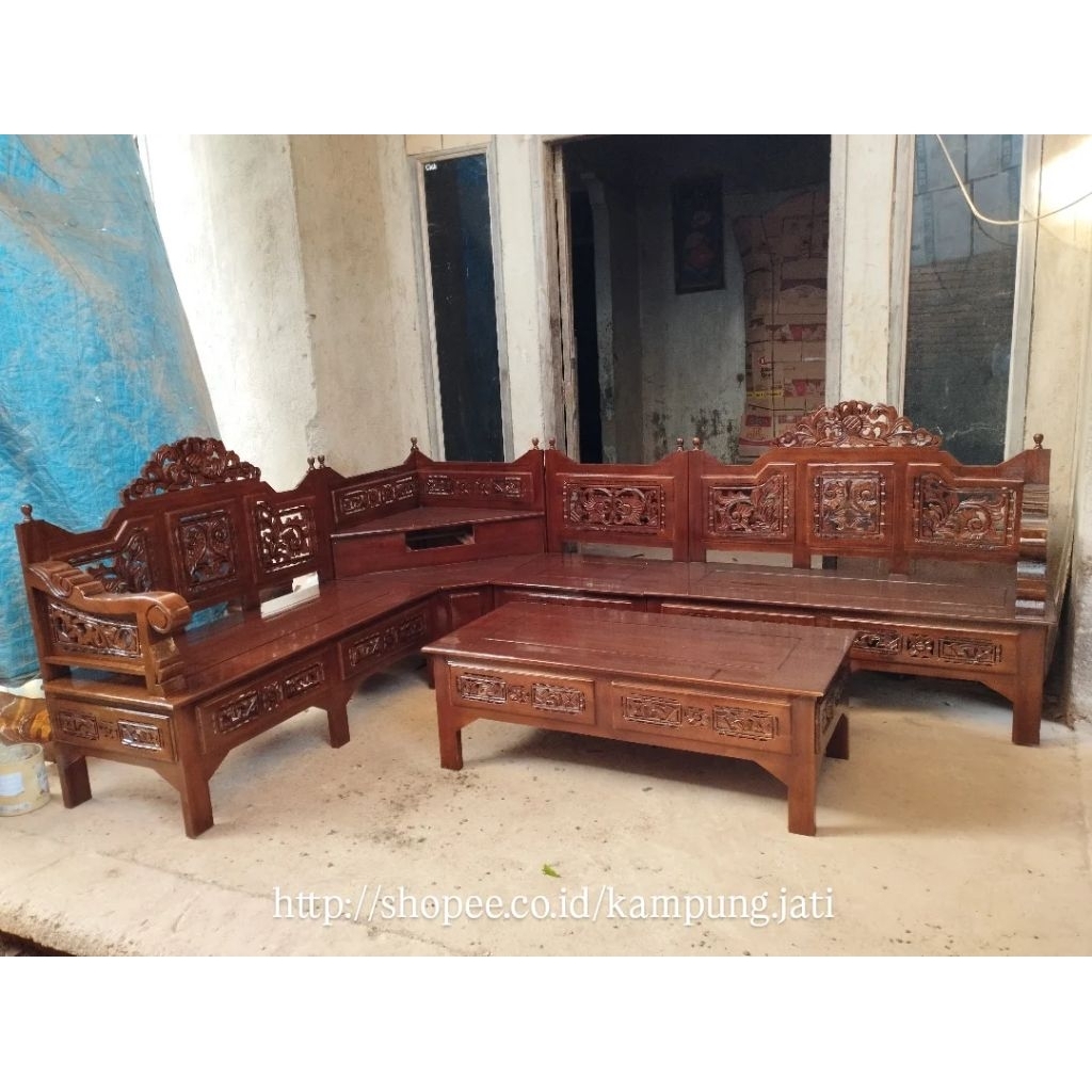 KURSI SUDUT, KURSI TAMU SUDUT + BUSA DUDUKAN, KURSI SUDUT BAGONG, KURSI TAMU JATI, KURSI SUDUT MURAH