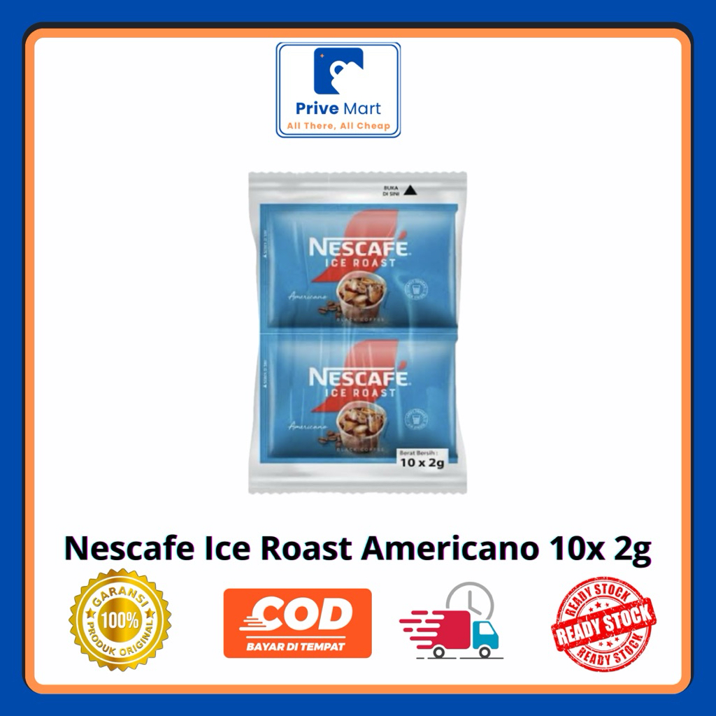 

Nescafe Ice Roast Americano 10x 20gr Kopi Hitam Mudah Larut