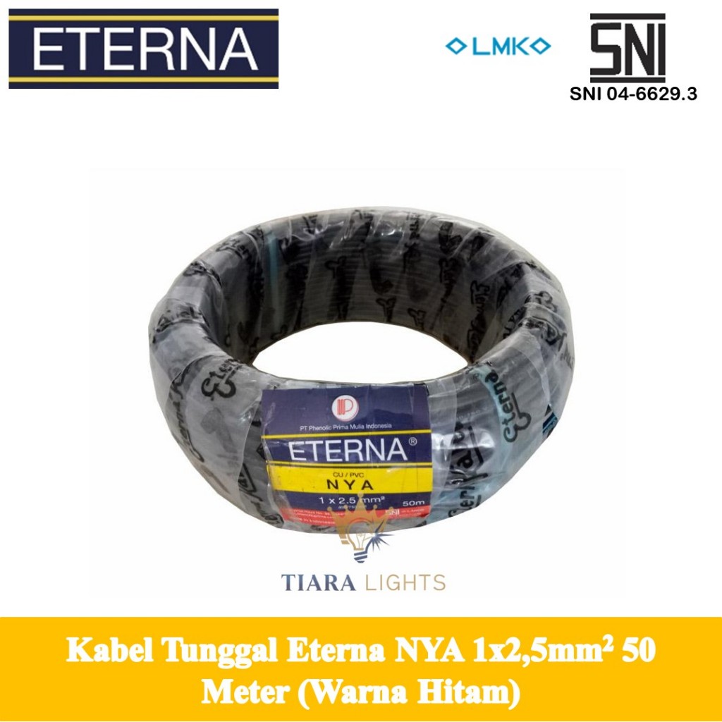 Eterna NYA ukuran 1x2,5 (Eterna Kabel Tunggal 1x2,5)