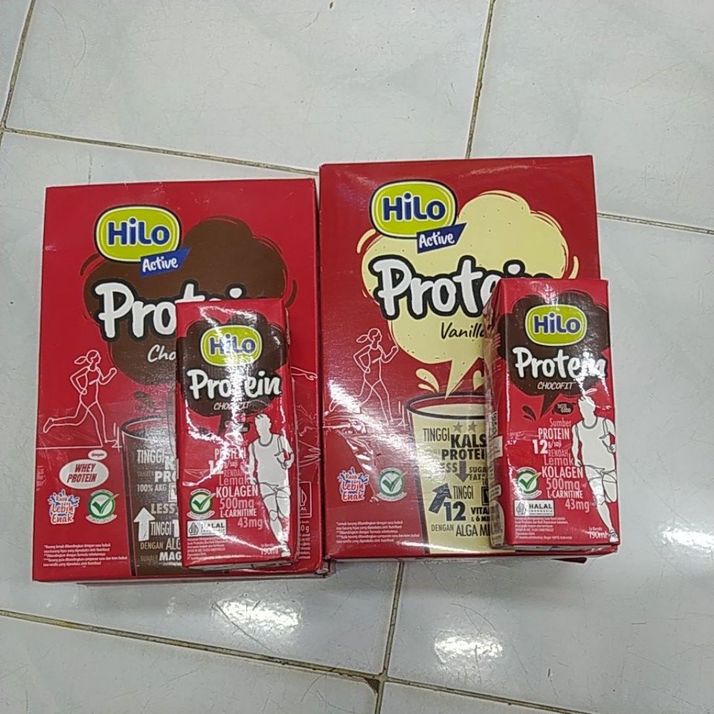 

Promo Hilo Active Protein Vanila/Chocolate 250gram pembelian 2box free uht