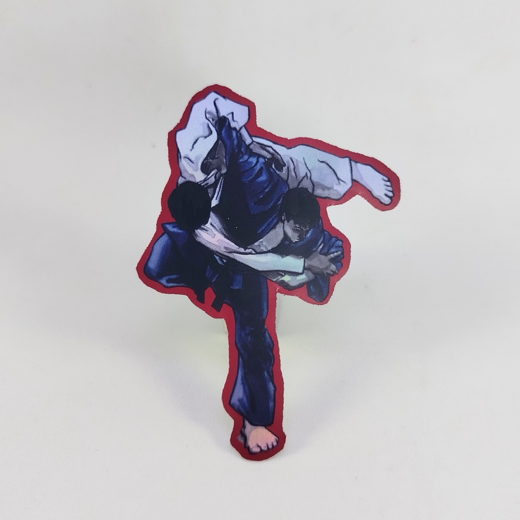 

Sticker hologram Ilustrasi Bantingan DI Judo Combat Sport Untuk hp laptop motor helm dll