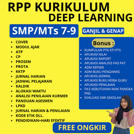 

RPP KURIKULUM DEEP LEARNING SMP - PERANGKAT PEMBELAJARAN KURIKULUM DEEP LEARNING SMP KELAS 7 8 9