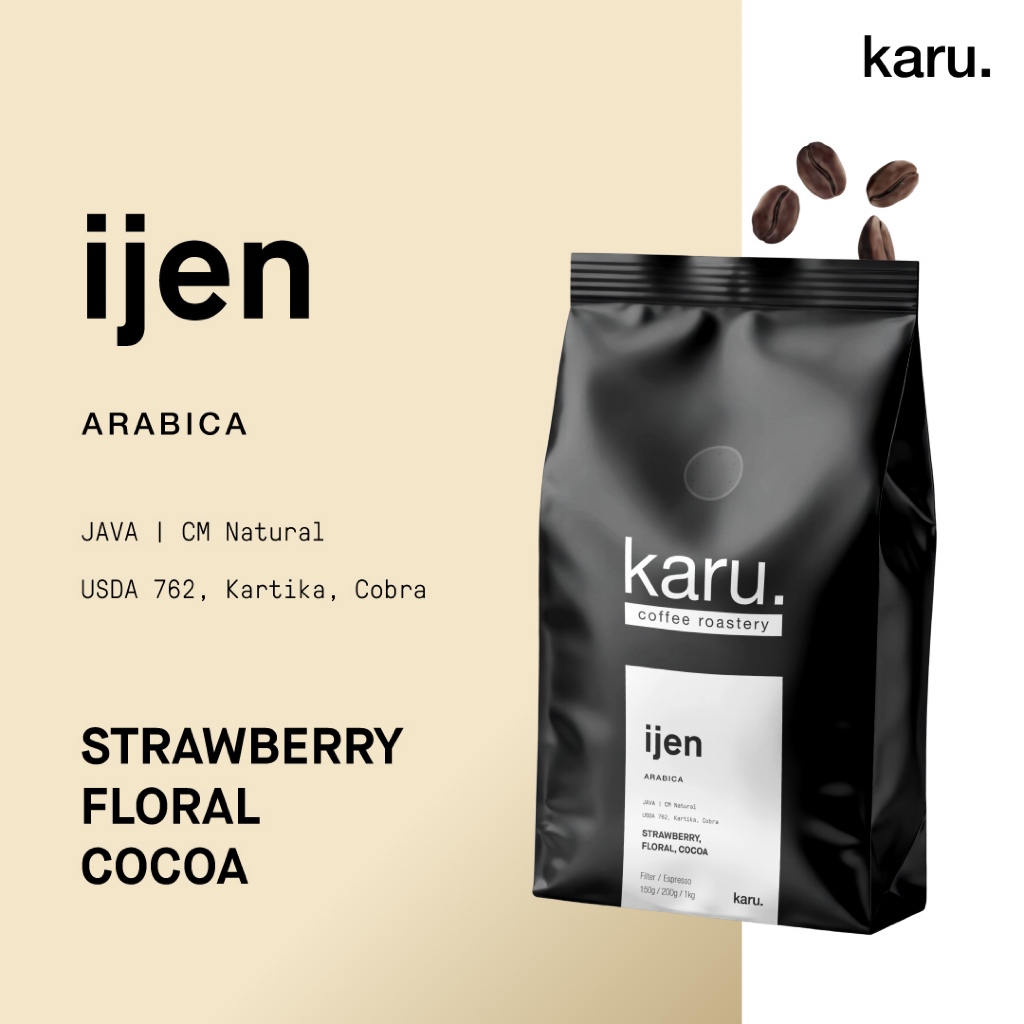 

Biji Kopi Arabica Ijen CM Natural 500gram