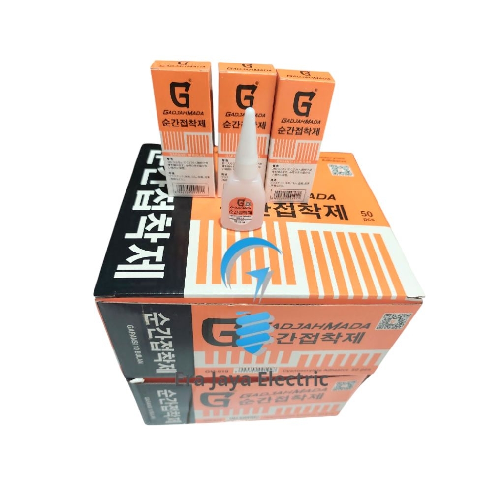 

PAKET ISI 50PCS | 1 KOTAK LEM CAIR GADJAH MADA LEM INSTAN