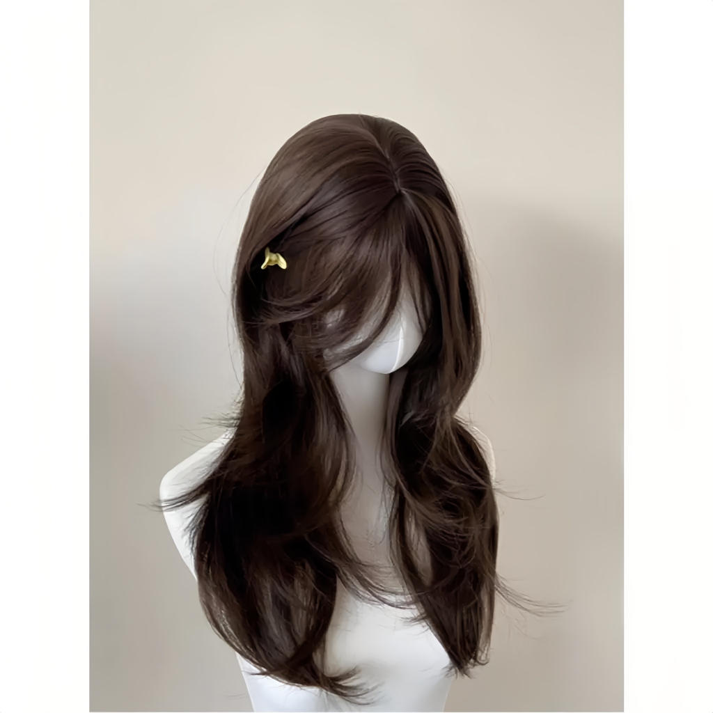 Wig wanita full kepala/Wig korean style /Wig natural wanita/Wig LAYER daily/Wig rambut panjang  60-6