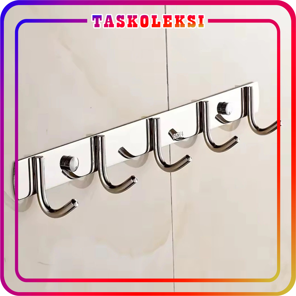 TK - Kapstok Stainless Steel Anti Karat / Gantungan Baju Hook Kait Kamar Mandi R1294