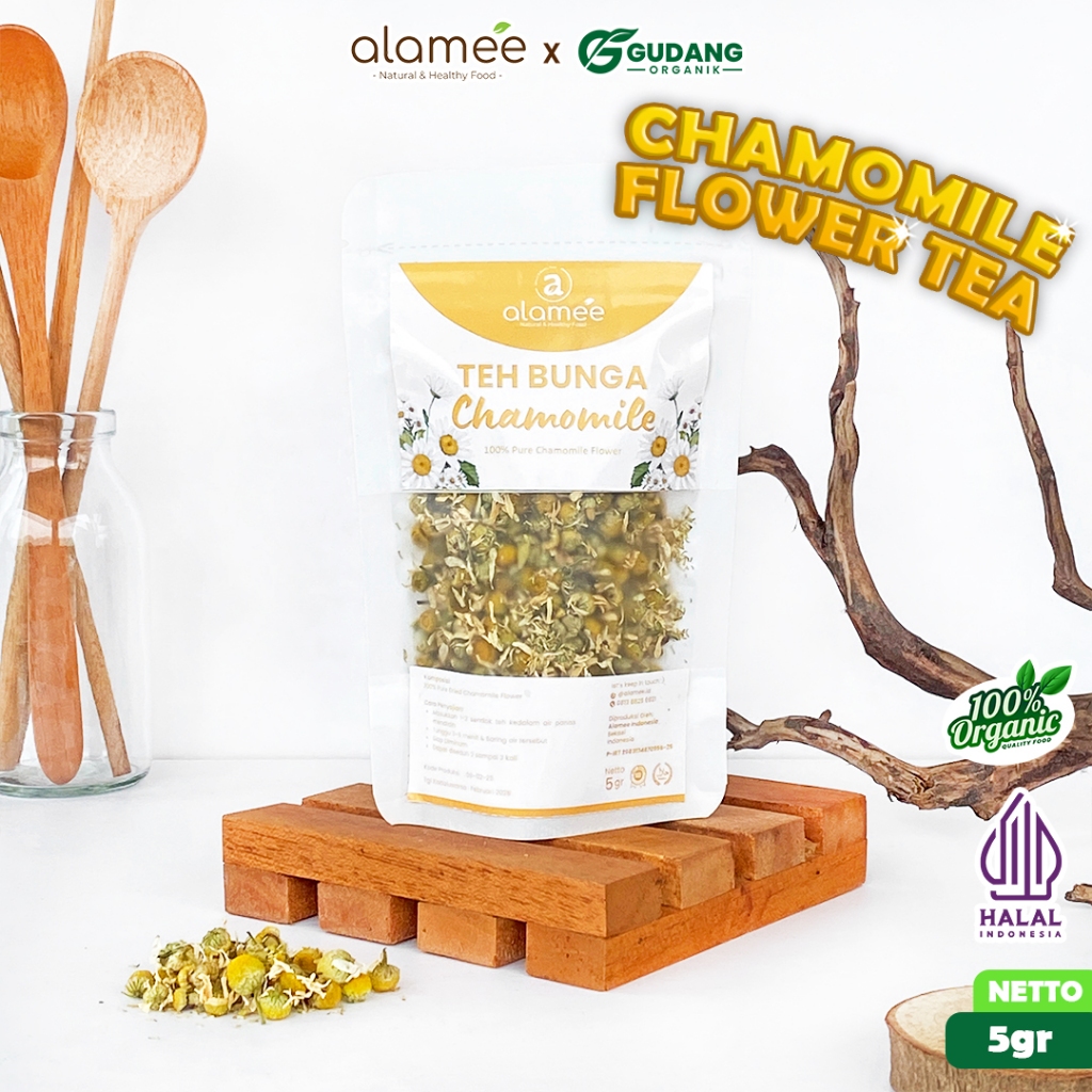 

aalmee teh bunga chamomile 5 gram teh bunga chamomile dengan aroma lembut bunga alami menenangkan