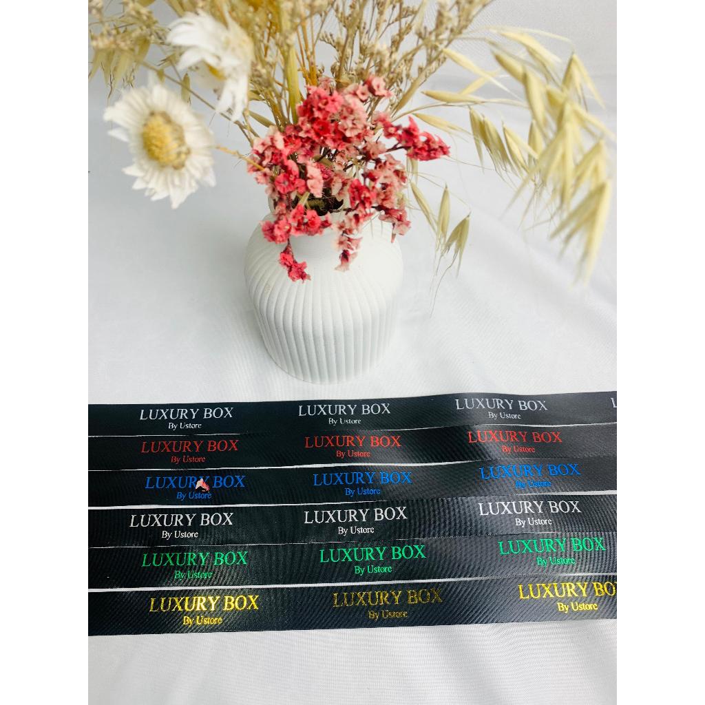 

Pita Satin Custom Printing 1,6 CM PART 1/Pita Satin Import/Panjang 18 Meter/Pita Hadiah/Pita Kado/Langsung Jadi