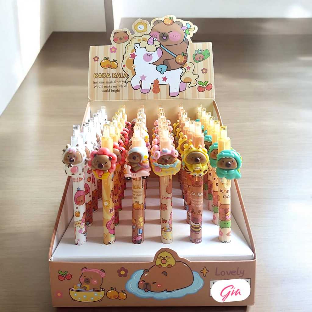 

LUCKY CAT - PENSIL CAPYBARARA CETEK MIKA | PENCIL MEKANIK CAPYBARA | PENSIL CETEK | PENSIL LUCU | PENCIL MEKANIK | CAPYBARA | PENSIL CABUT | PERLENGKAPAN SEKOLAH | ALAT TULIS SEKOLAH | PENSIL CAPYBARA MOTIF WARNA WARNI LUCU | PENSIL ISI KARAKTER MURAH