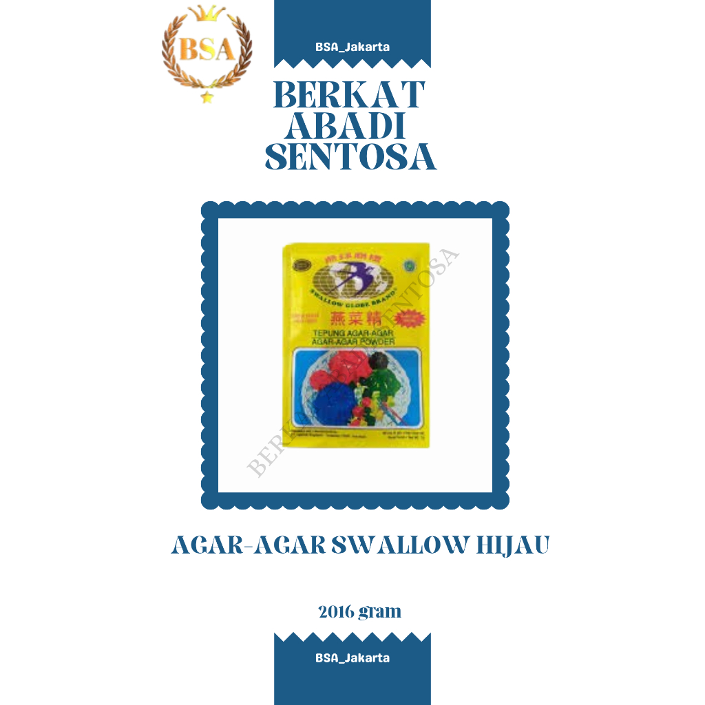 

AGAR-AGAR SWALLOW HIJAU (24 PACK)