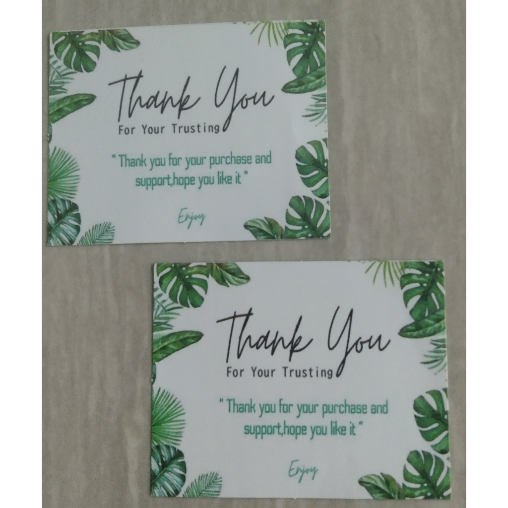 

Sticker Thankyou Motif 1 Ukuran 5.5X7 cm Jual Perpcs
