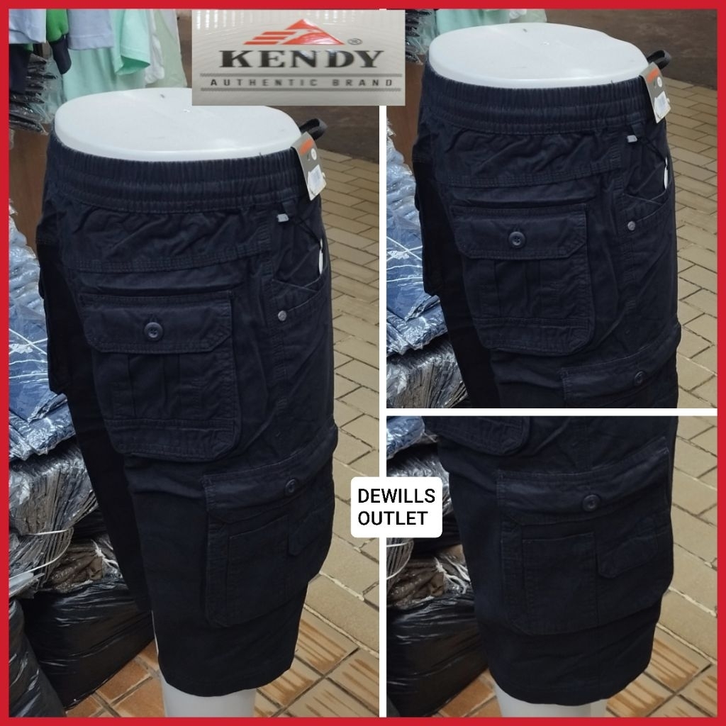 KENDY CELANA 7/8 KATUN CARGO RIP (PINGGANG KARET KELILING) PRIA