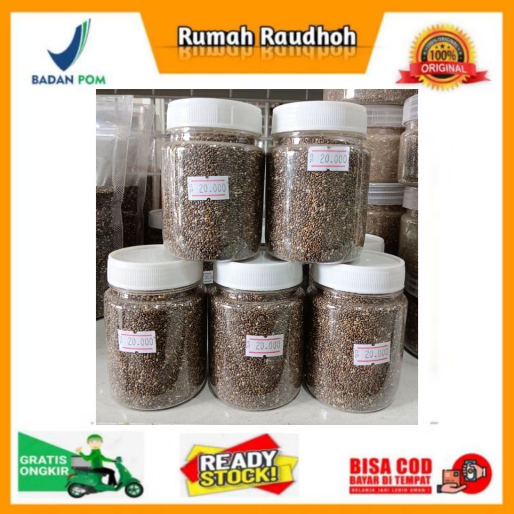 

CHIA SEED ORGANIK 120 GRAM - BLACK CHIA CHIASEED CHIAJOY PREMIUM ORIGINAL