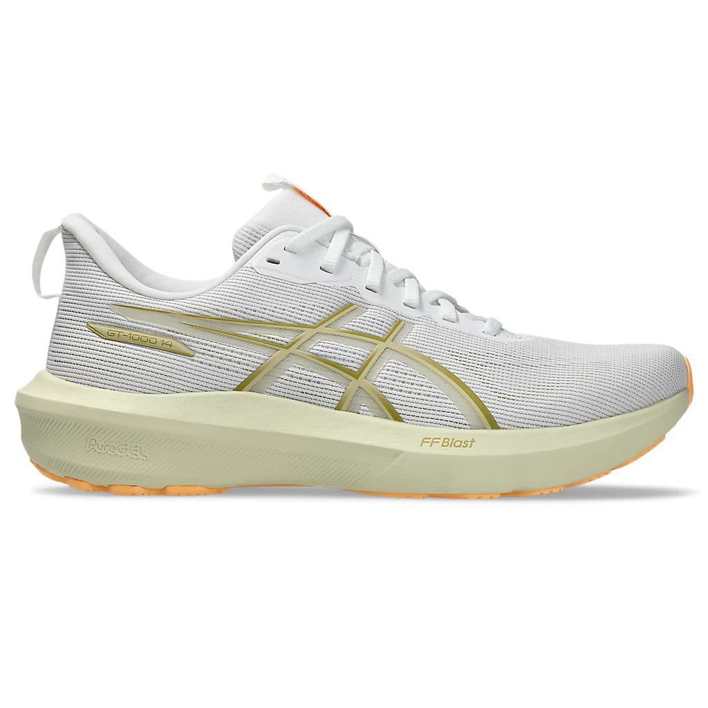 SEPATU RUNNING ASICS GT-1000 14 WHITE/LEMONGRASS ORIGINAL