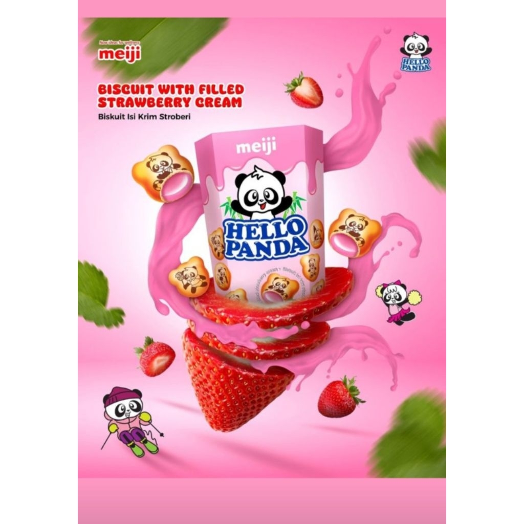 

MEIJI BISKUIT HELLO PANDA CHOCOLATE AND STRAWBERRY