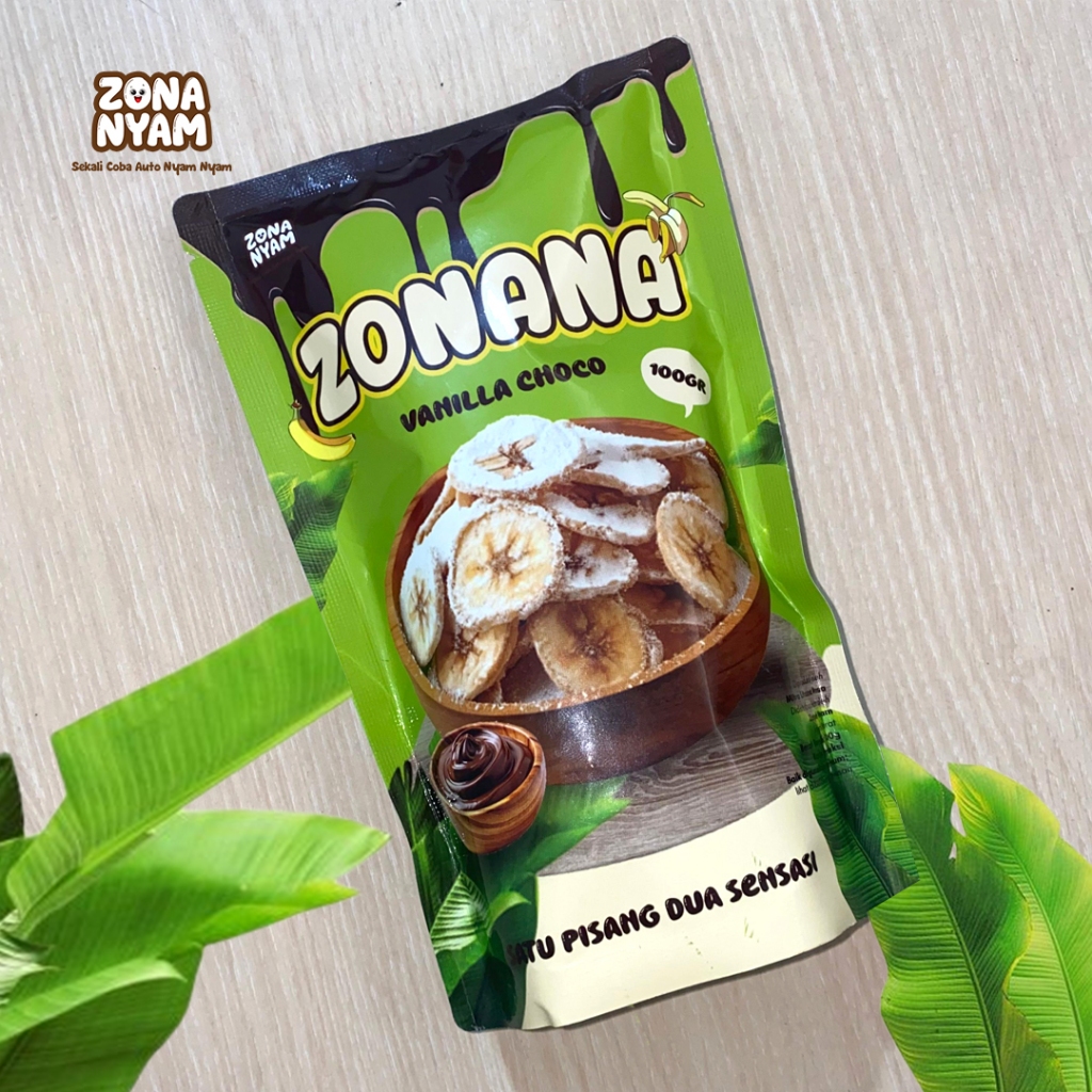 

ZONANYAM ZONANA Keripik Pisang Banana Vanilla Saus Choco 100 Gram