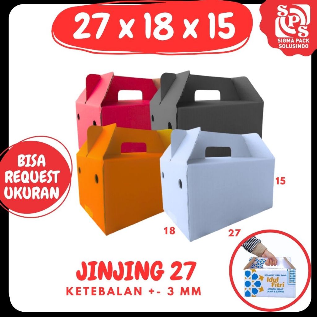 

Box Jinjing 27x18x15 Kardus 27x18x15 Dus Parcel 27x18x15 Gable Box Idul Fitri eid Mubarak Zigma Shop