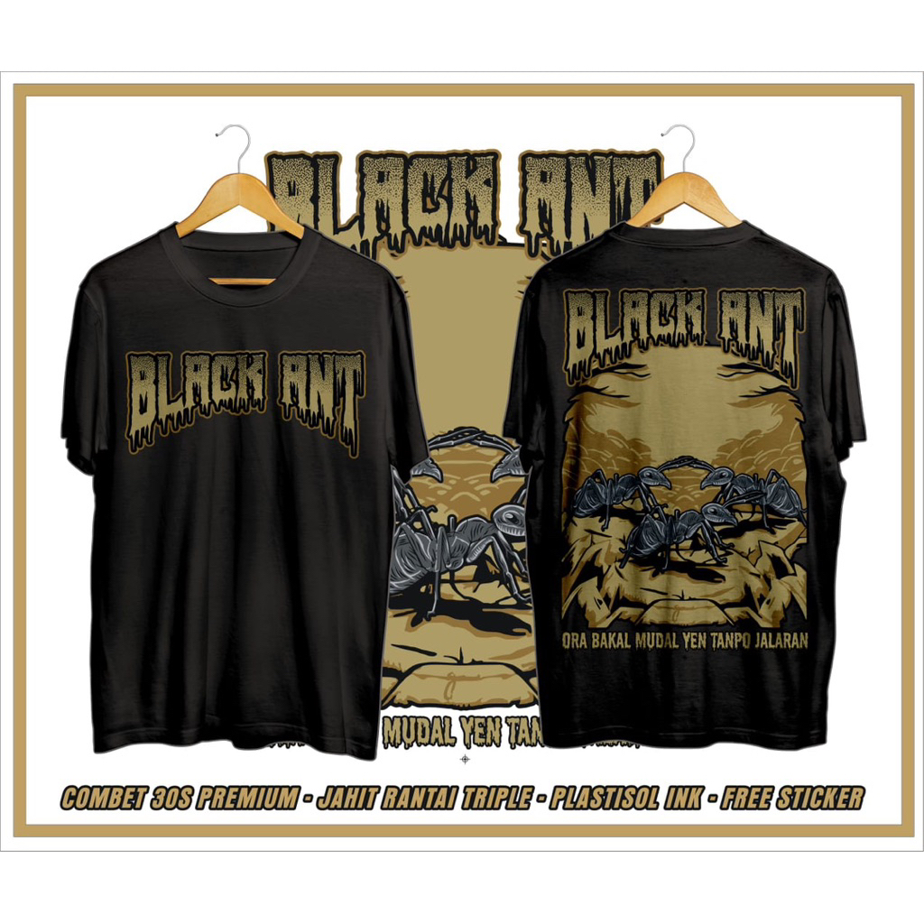 Kaos psht black ant terbaru