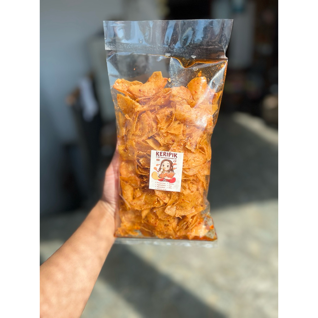 

keripik Viral Pedas keripik setan 250gr