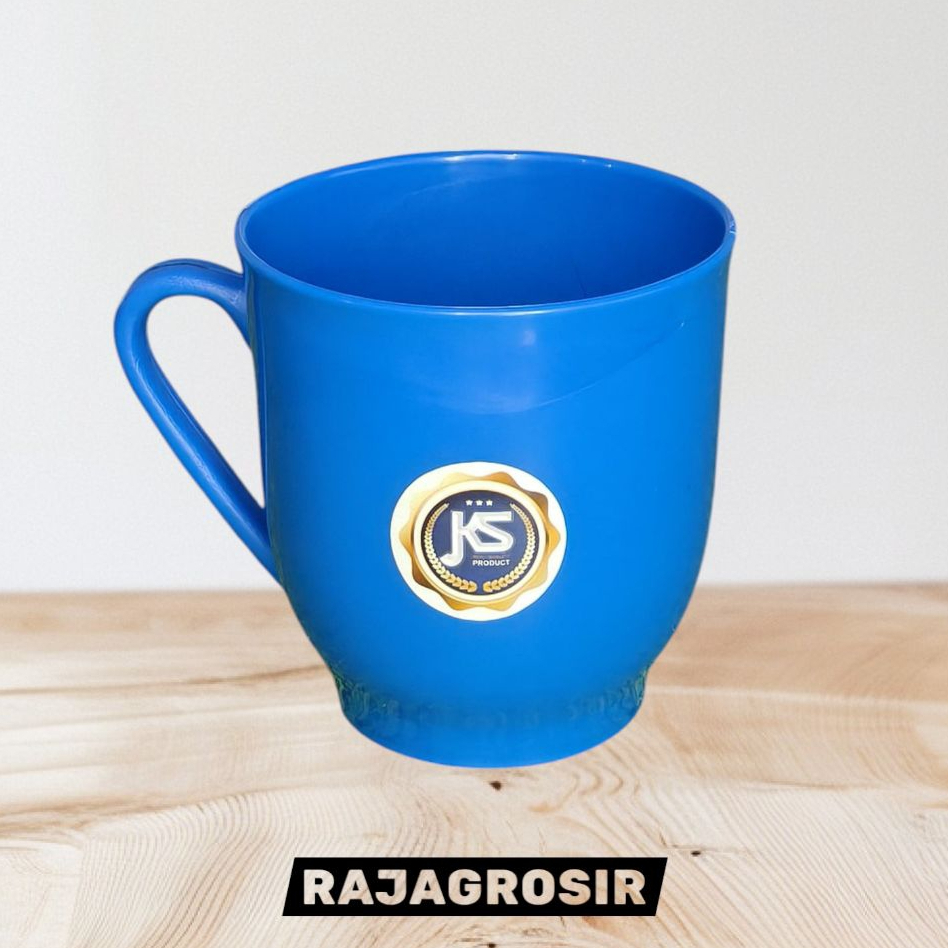 GELAS CANGKIR PLASTIK 6 PCS BPA FREE WARNA BIRU