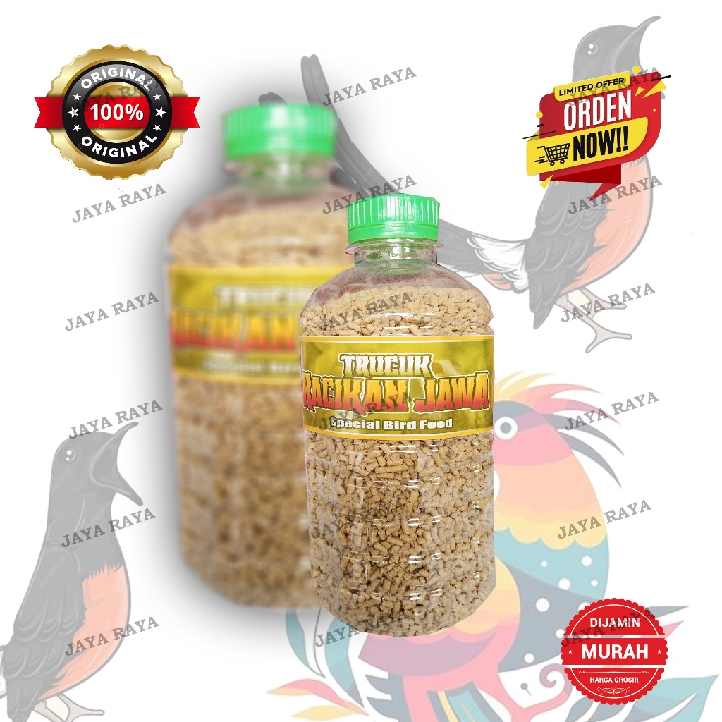 PAKAN BURUNG TRUCUK BANANA BOTOL [PELET KUNING ] RACIKAN JAWA