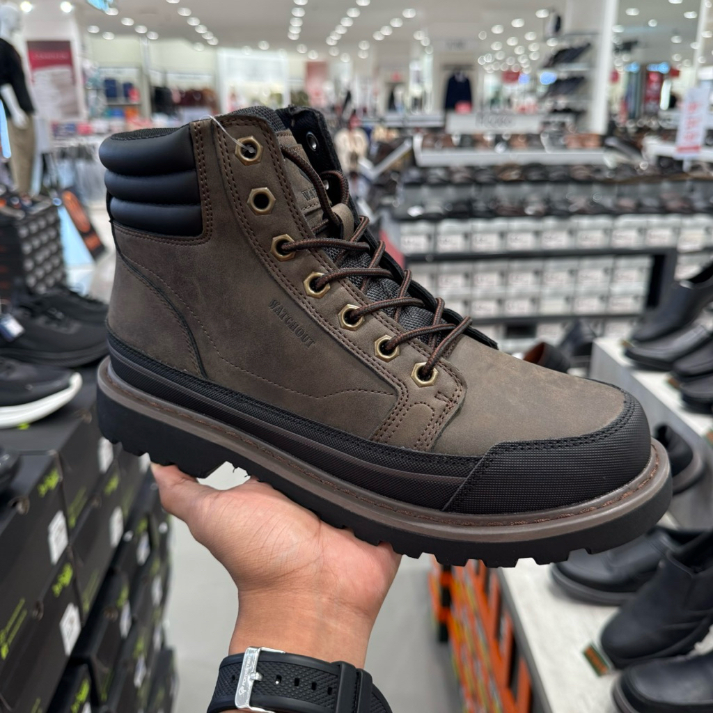 Watchout sepatu high boots pria kulit 39-44