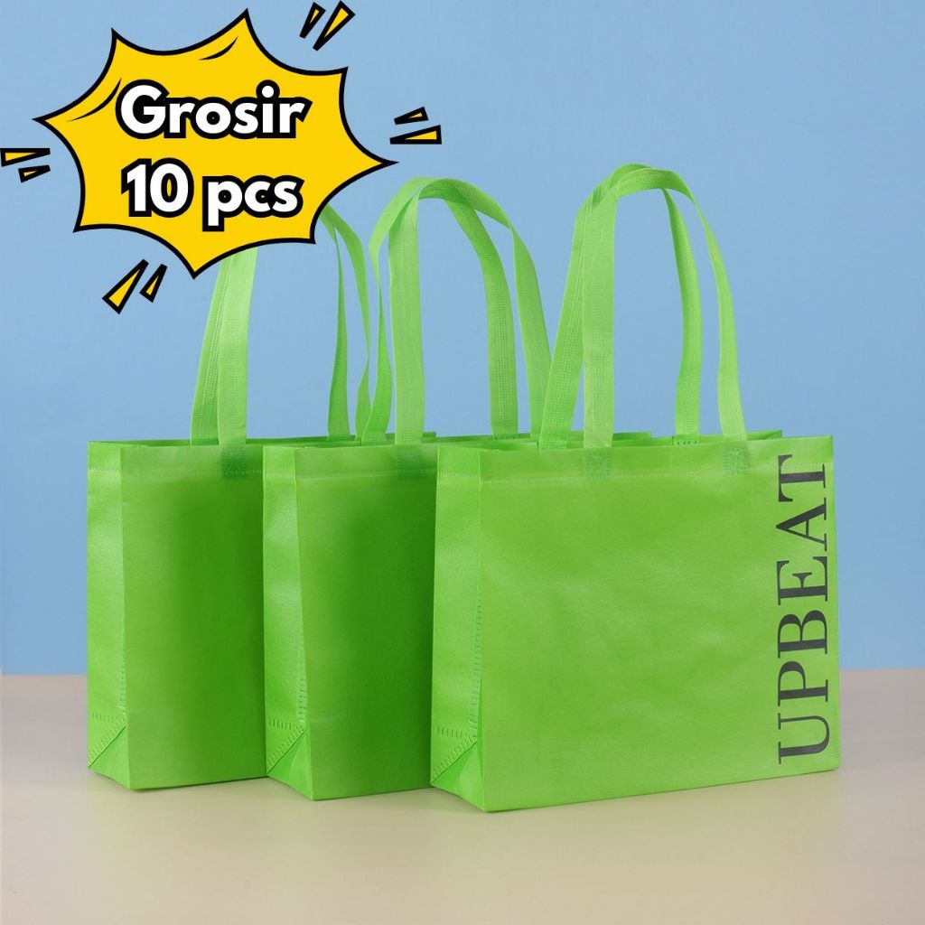 

10PCS Grosir stock tersedia Tas Spunbond Handle | Goodie Bag | Tote Bag | Souvenir | Hampers |untuk Toko Baju| Selamatan Haji Khitan Ultah Wedding 28x20x10 32x27x10 43x32x10 47x36x10
