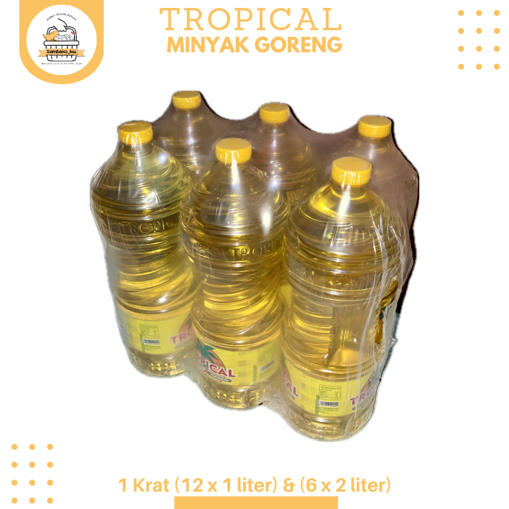 

(SAMEDAY) Tropical Minyak Goreng 1 krat (6 x 2liter)
