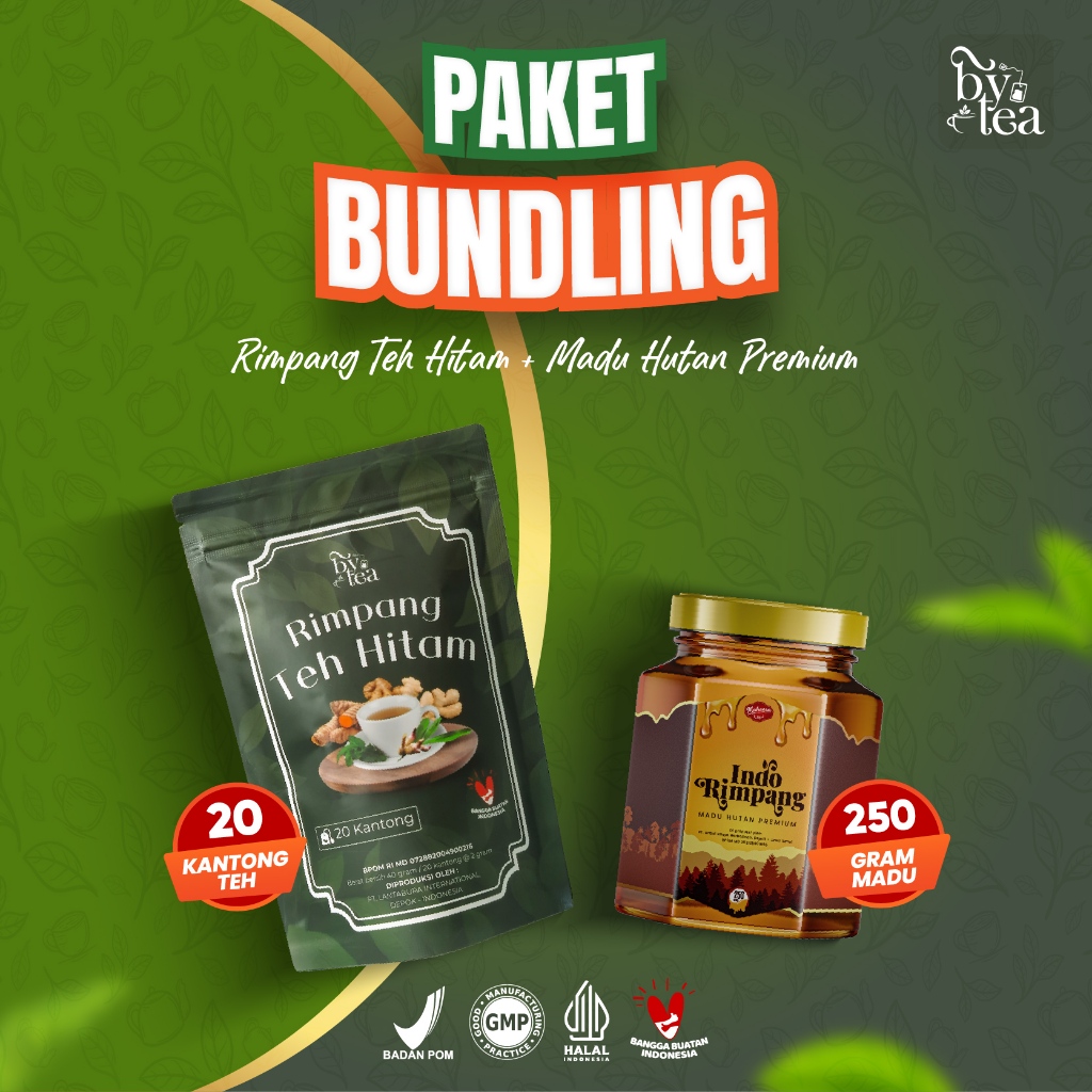

[Paket Bundling] Bytea Teh Rimpang Hitam + Madu Hutan Premium Kemasan 250gr - Solusi Alami untuk Kesehatan Pencernaan & Imunitas