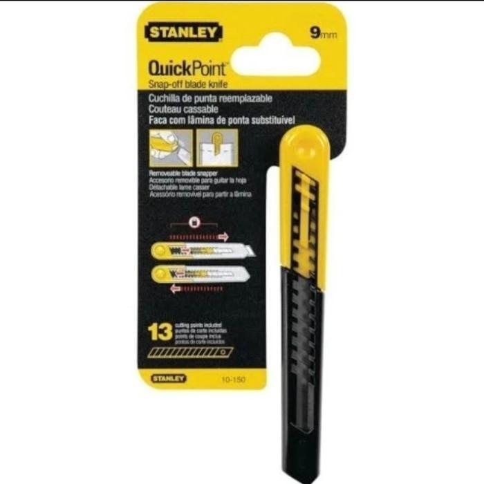 

Stanley 0-10-150 9mm Pisau Cutter Quick Point Snap-Off Knife