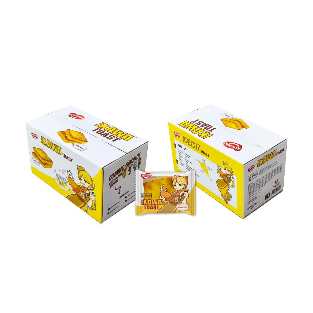 

[Box Eksklusif] - Naraya Ikawa Toast Roti Panggang Rasa Keju 60g - 1 Box Isi 11 Pcs ( Beli 10 Gratis 1)