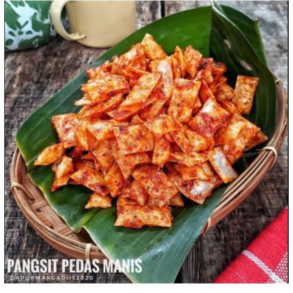 

pangsit pedas manis/camilan/makanan kering/Snack