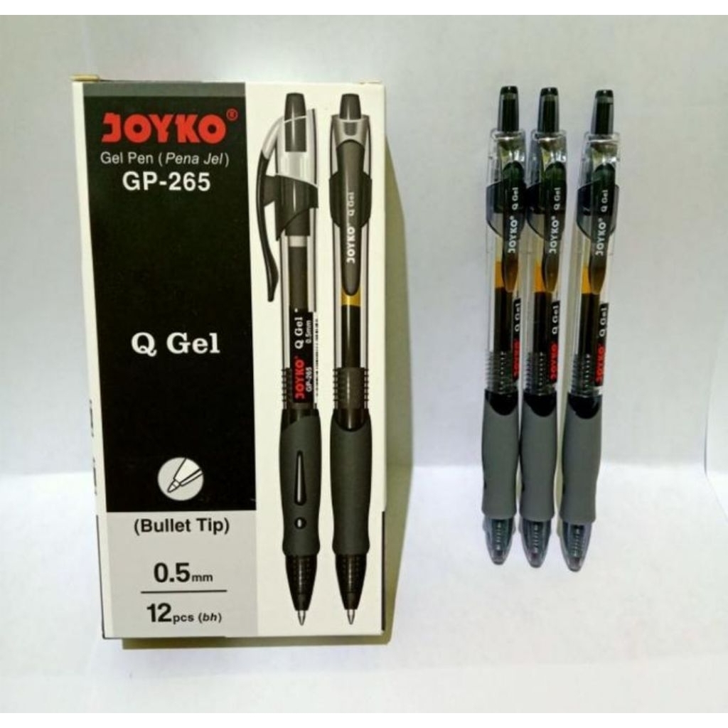 

Pulpen Gel JOYKO Cetek GP-265 / Pulpen Q Gel 0.5mm (1 pcs) - HITAM