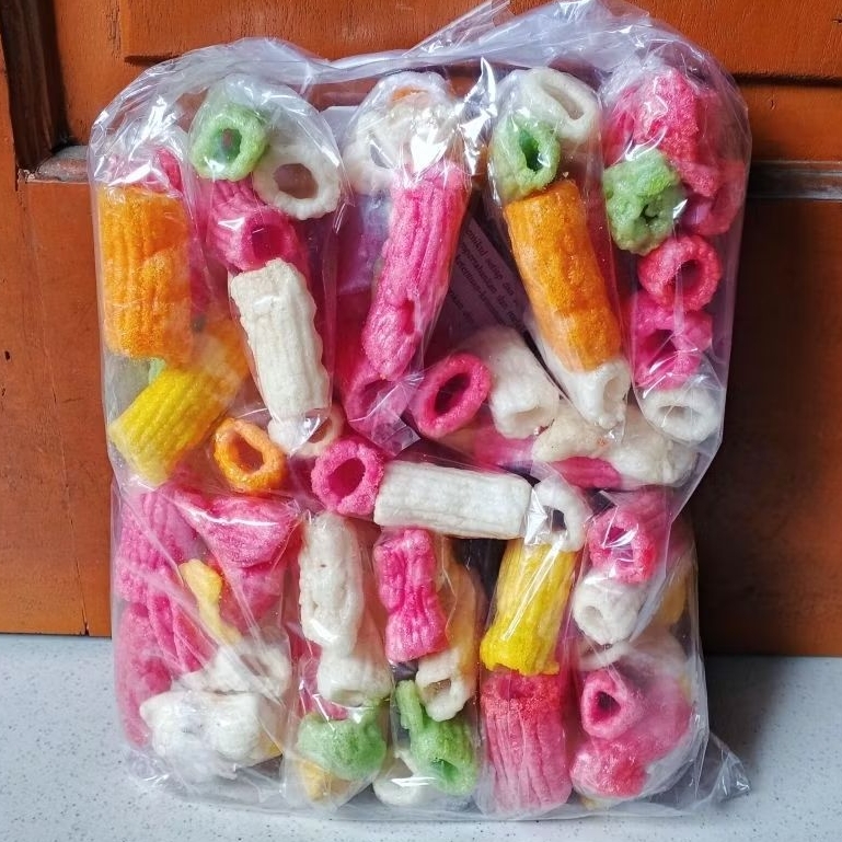 

Nayzura.id Krupuk Warna Krupuk bolong warna 1 Pack isi 12 pcs Cocok Untuk Cemilan atau Makan