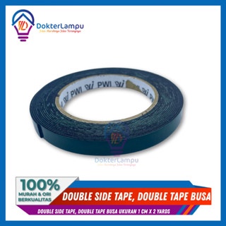 

double side tape, double tape busa ukuran 1 cm x 2 yards KUALITAS BAGUS