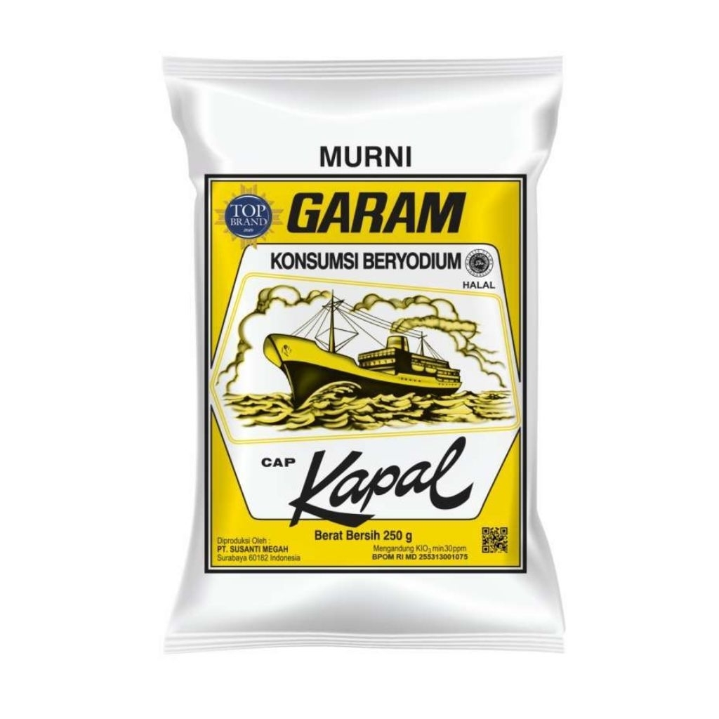 

Garam Konsumsi Beryodium Cap Kapal 1pcs 250 g