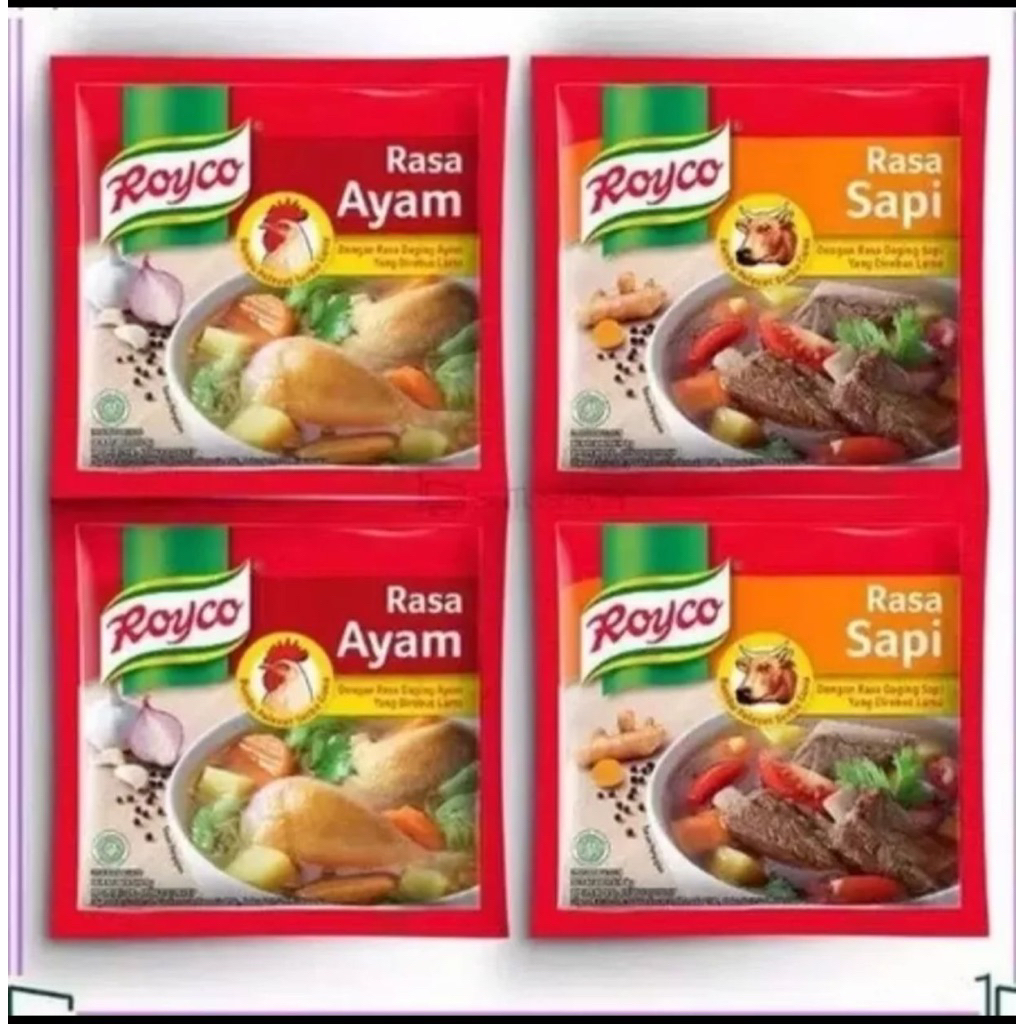 

ROCYO bumbu penyedap rasa ayam /sapi 1renceng isi 12