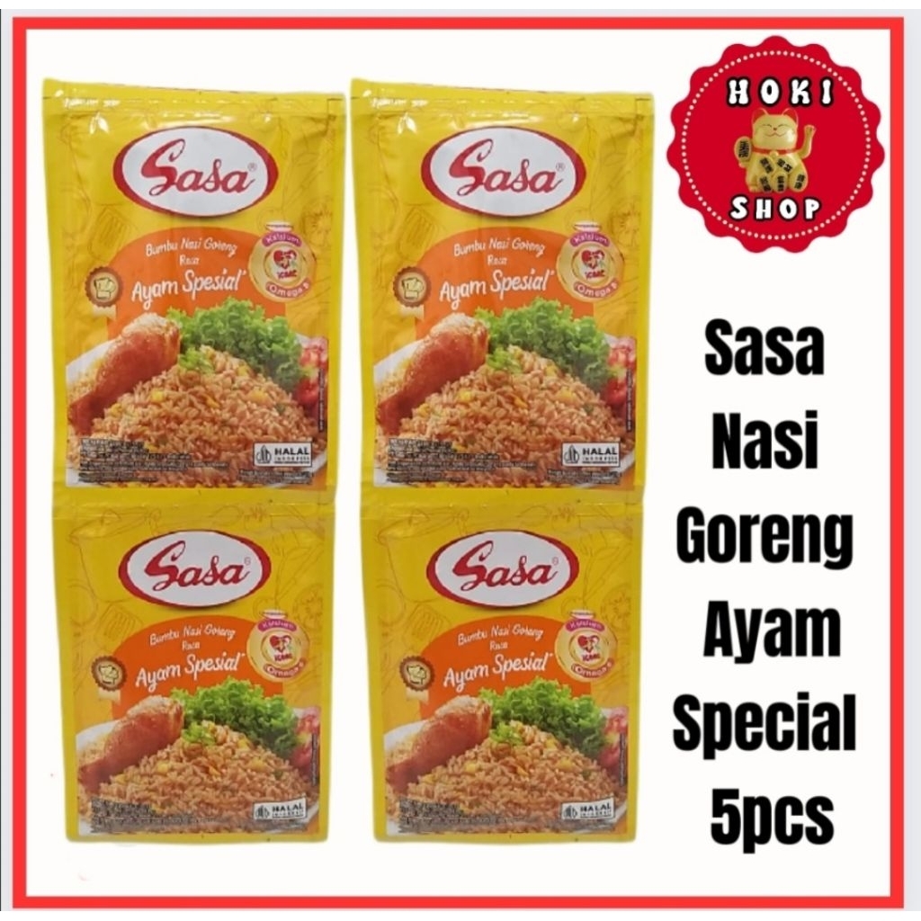 

Sasa Nasi Goreng Ayam Special 5pcs / Nasi Goreng Sasa / Bumbu Nasi goreng