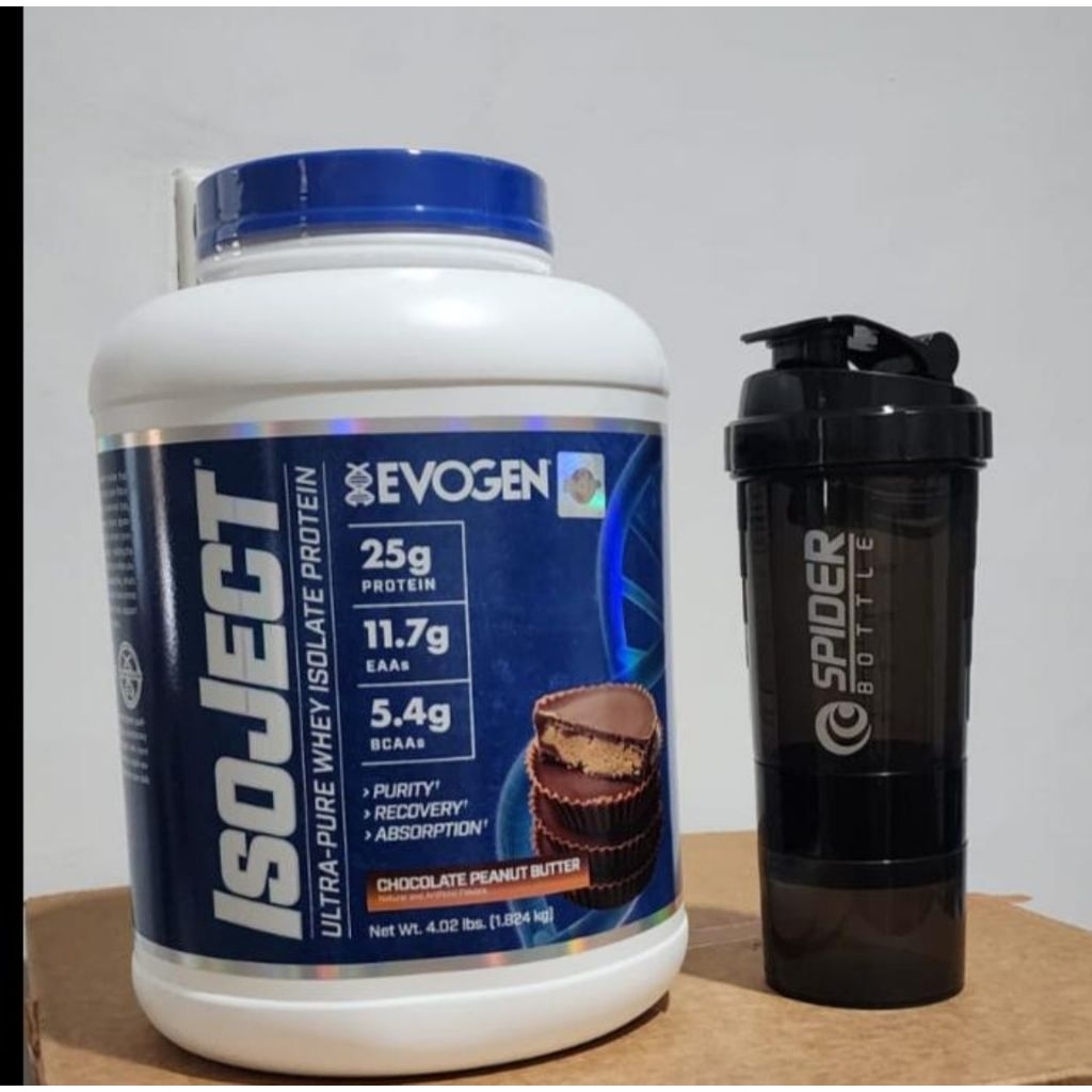 EVOGEN ISOJECT 100% WHEY PROTEIN ISOLATE 4LBS 2KG BPOM