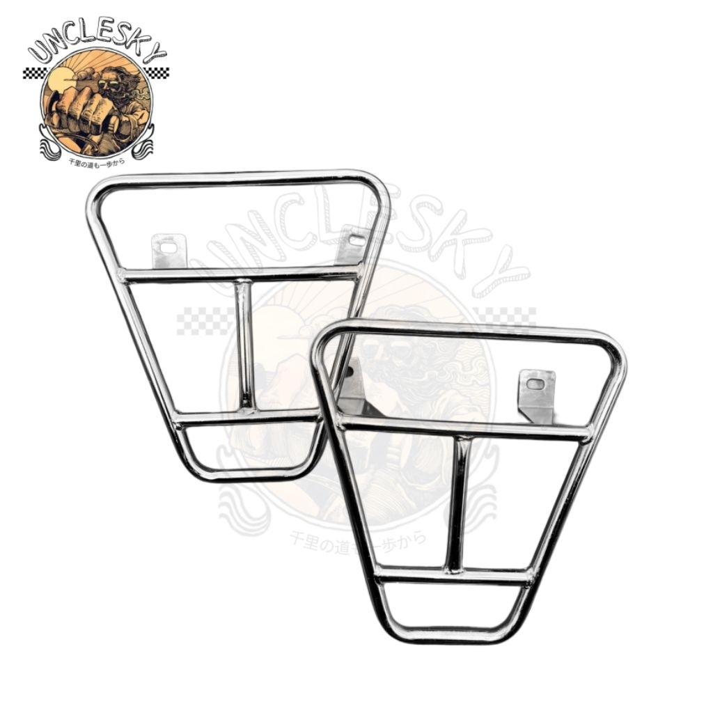 Side Bag Honda Win 100 Dudukan Samping Besi  Kantong / Side Bag Honda Win