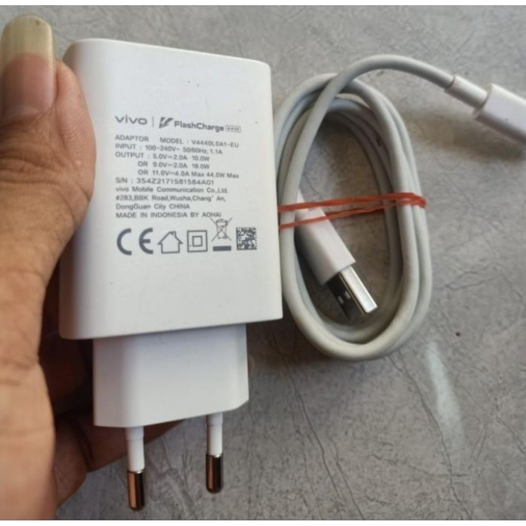 Charger Vivo V20 V21 Pro V29e Copotan Original 44 Watt