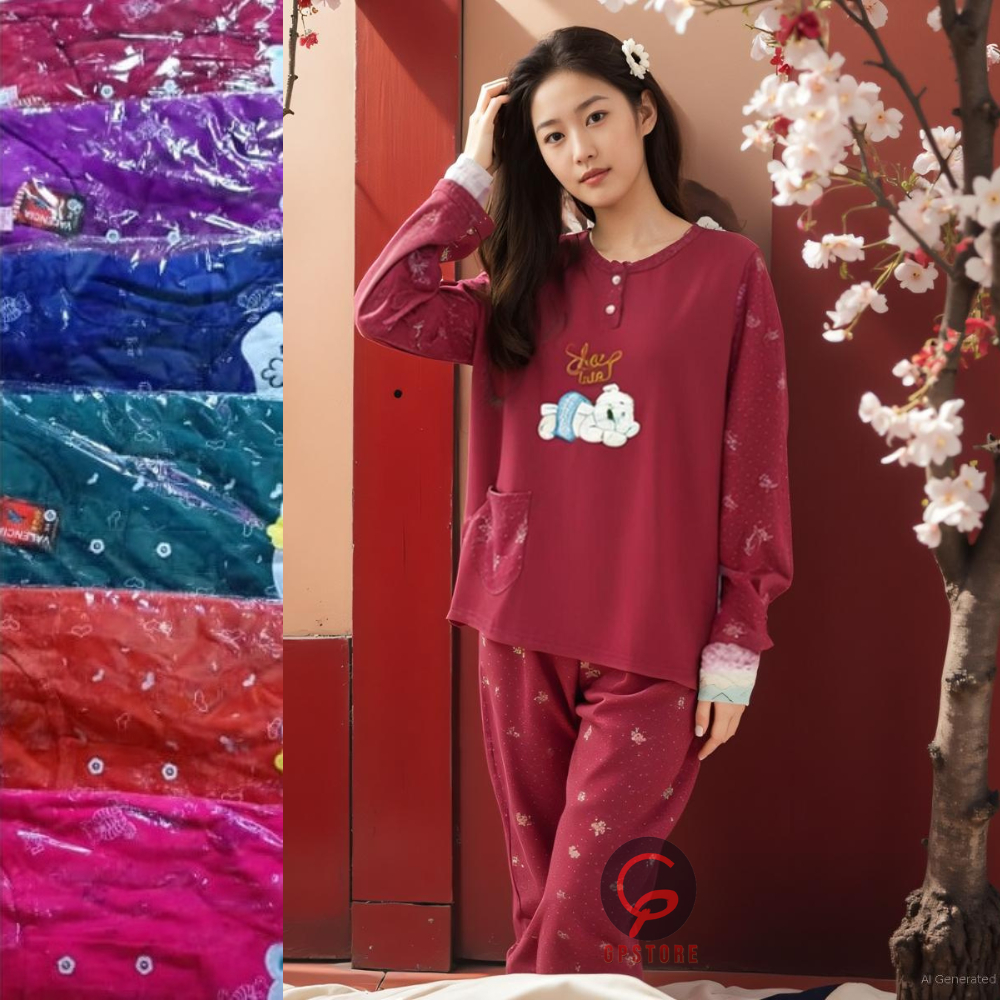 PROMO BAJU TIDUR WANITA DEWASA BAJU TIDUR BAHAN KAOS BAJU TIDUR STANDAR