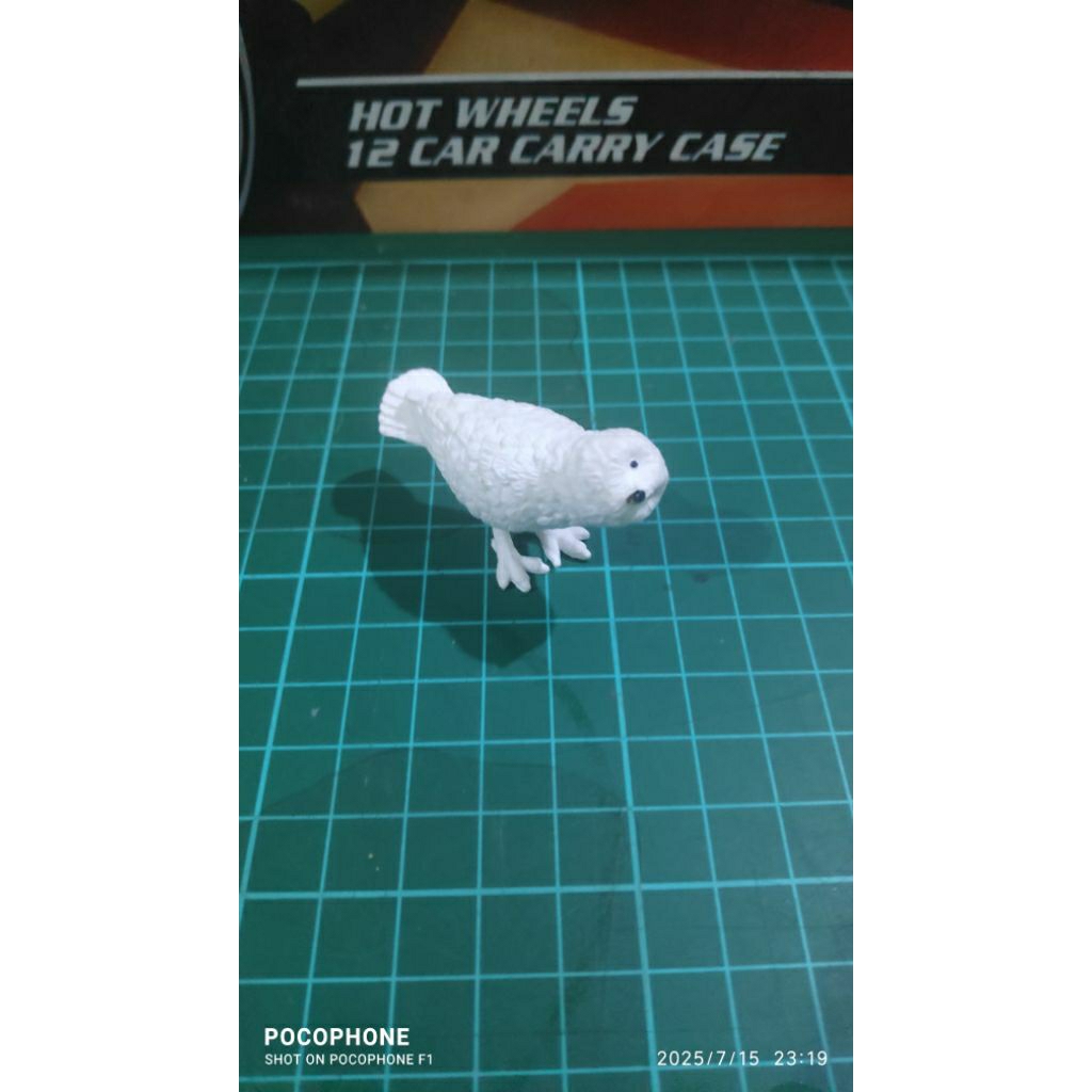 Snowy Owl Miniature pajangan / mainan anak