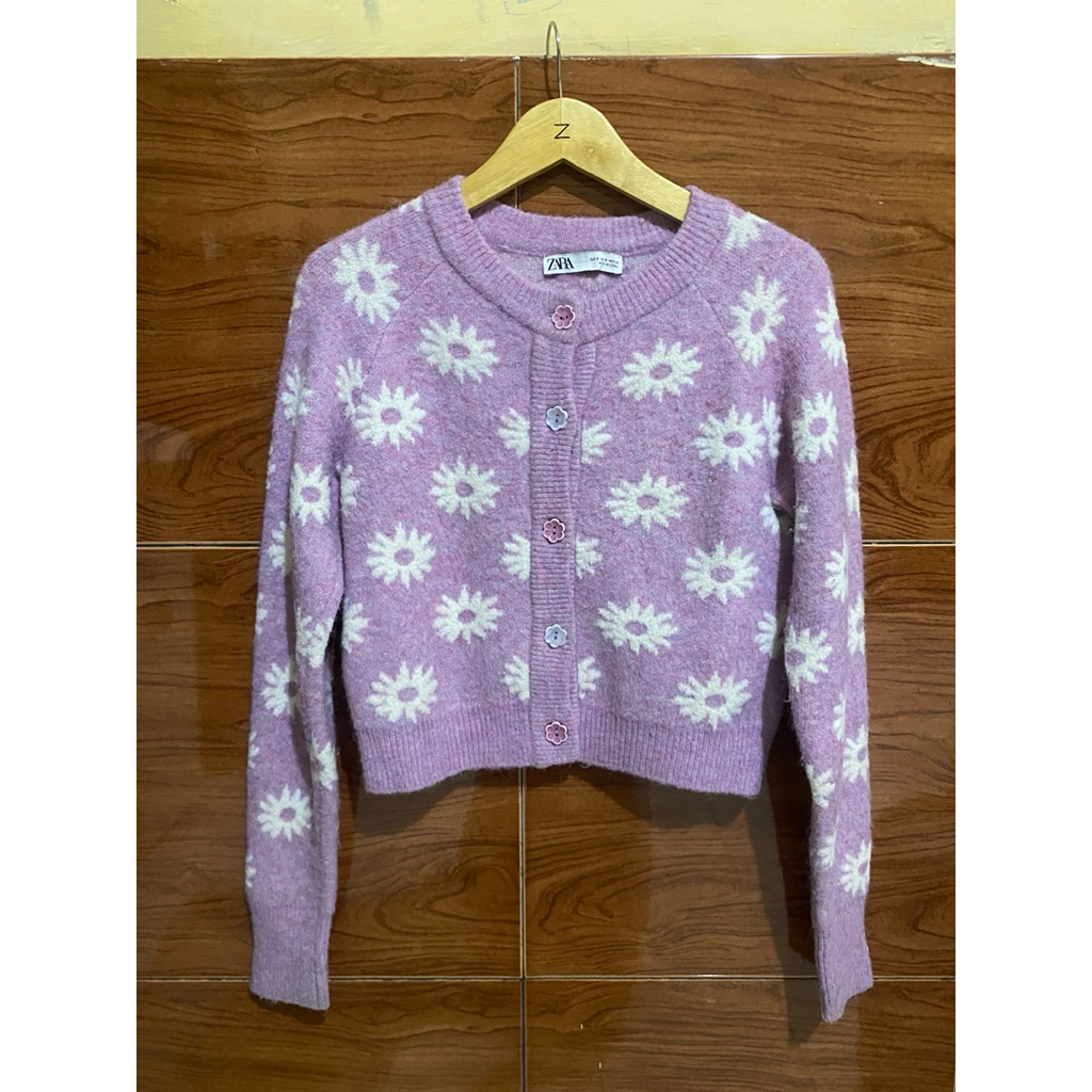 cardigan zara bunga