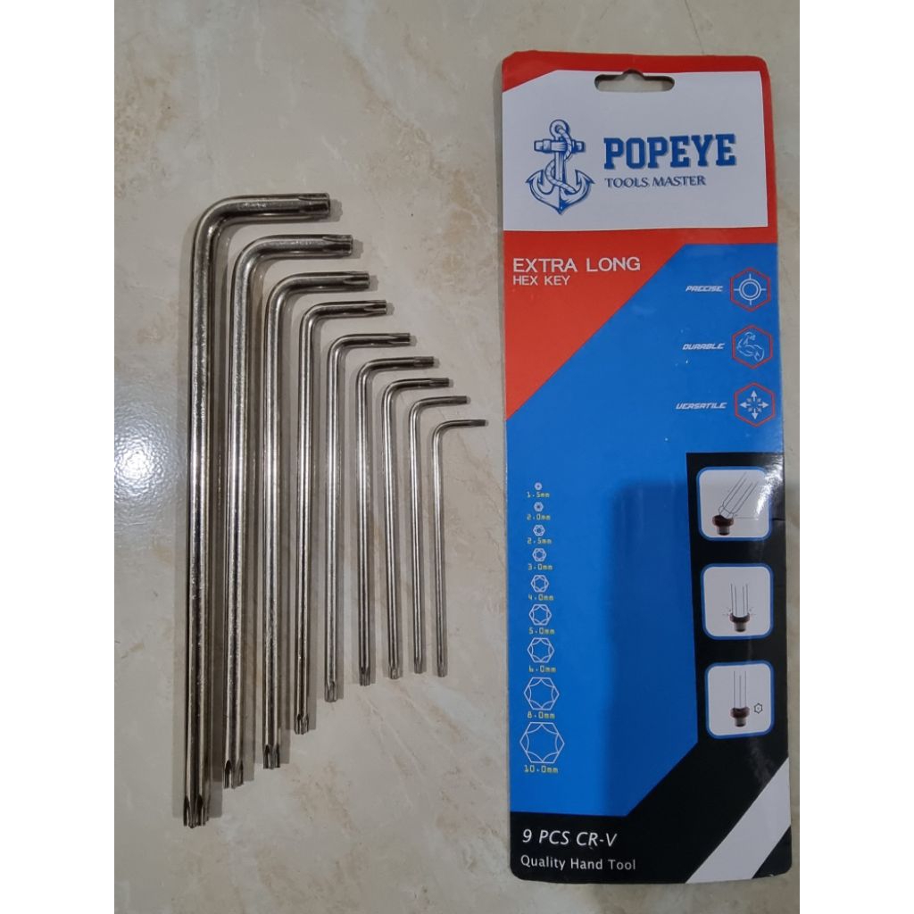 KUNCI L BINTANG / KUNCI L PANJANG / KUNCI L KEMBANG